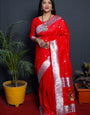 RED Soft Silk Maharashtrian Paithani Saree